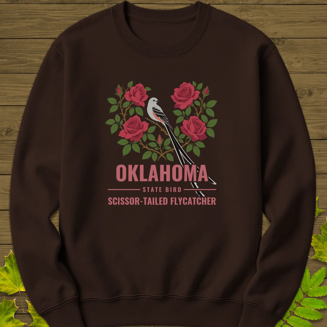 Oklahoma State Bird Sweatshirt in Dark Chocolate