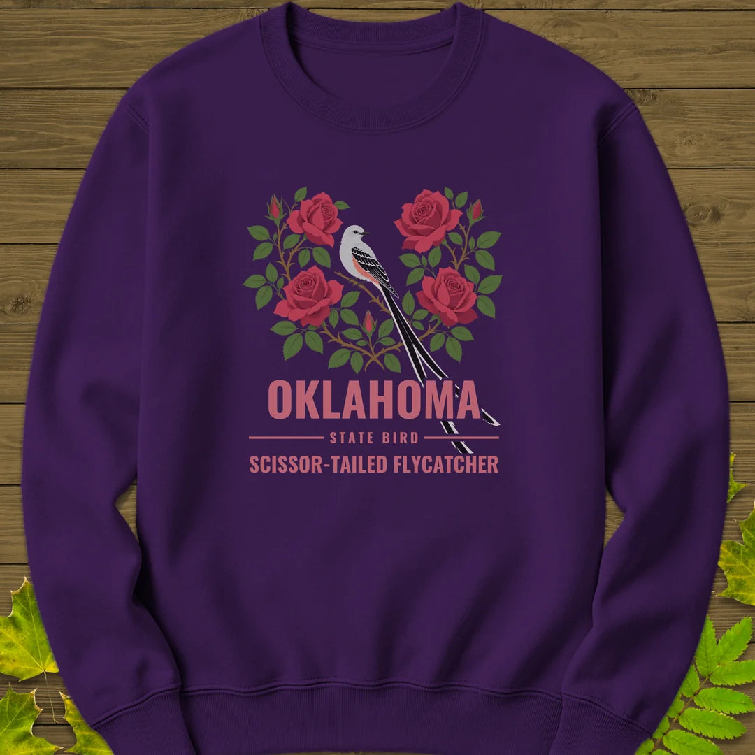 Oklahoma State Bird Sweatshirt in Purple