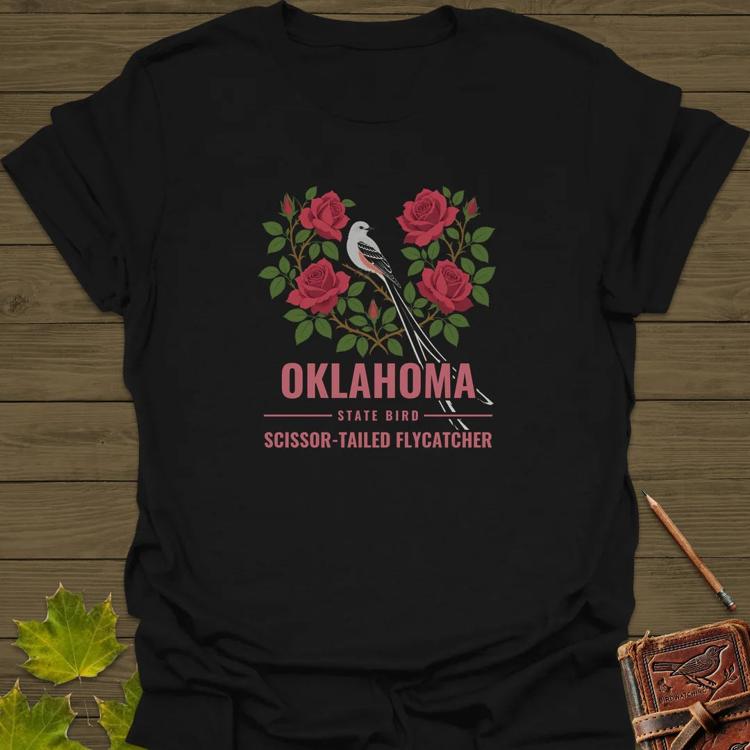 Oklahoma State Bird T-Shirt in Black