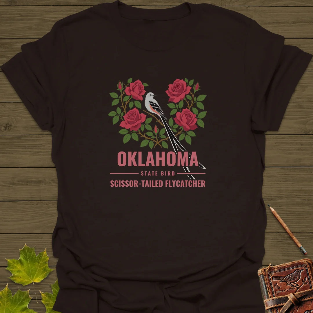 Oklahoma State Bird T-Shirt in Dark Chocolate