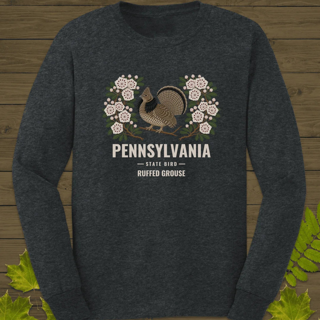 Pennsylvania State Bird Long Sleeve in Dark Heather