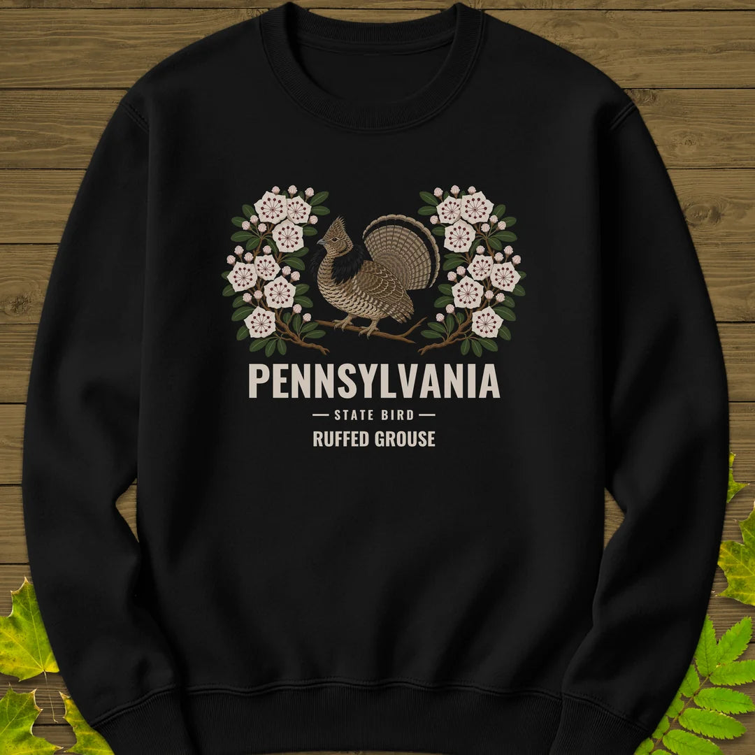 Pennsylvania State Bird Sweatshirt in Black