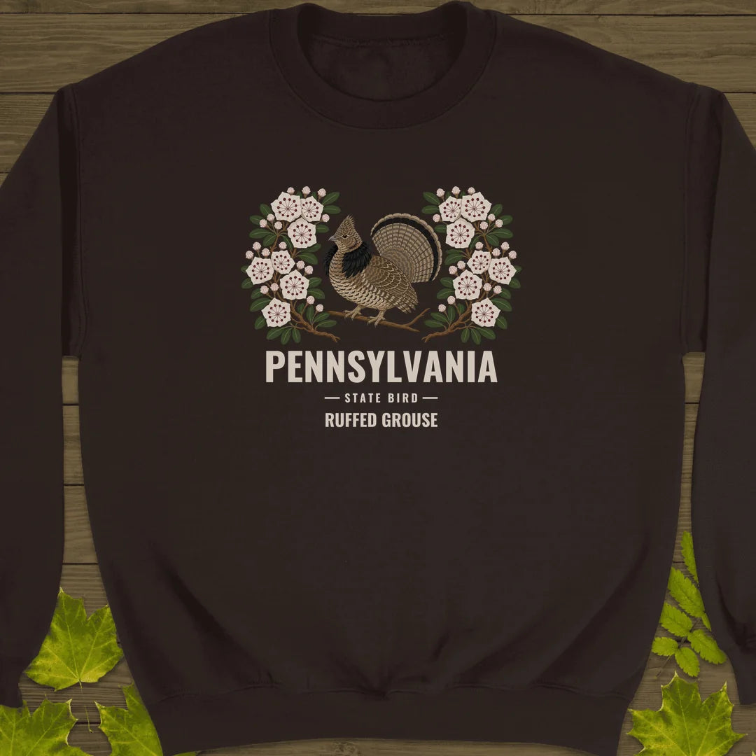 Pennsylvania State Bird Sweatshirt in Dark Chocolate