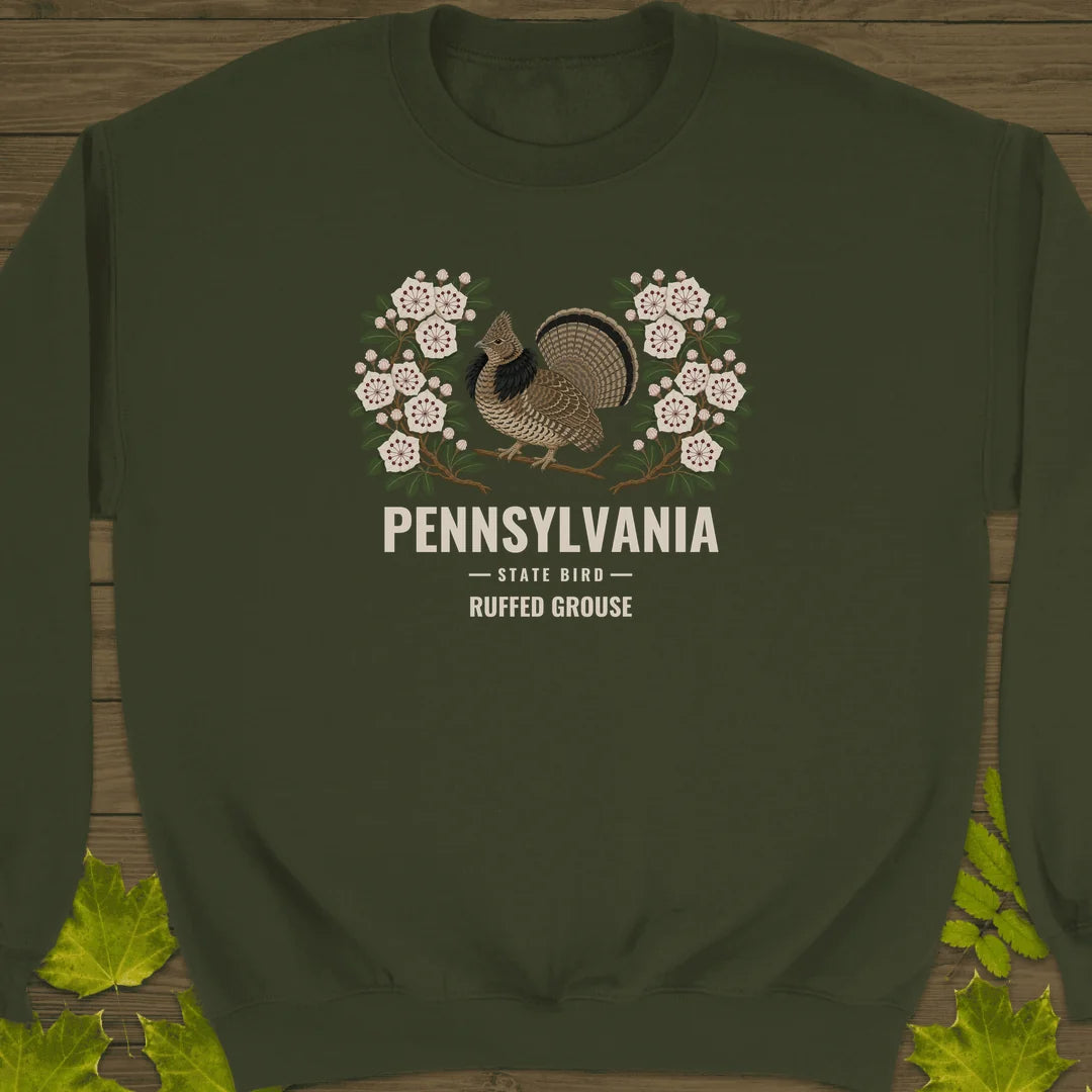Pennsylvania State Bird Sweatshirt in Military Green