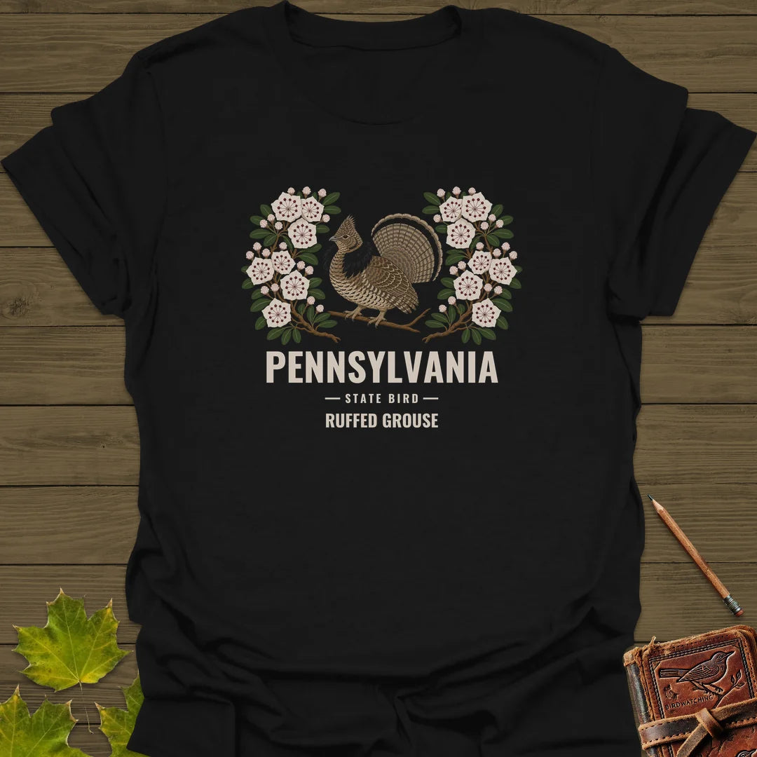 Pennsylvania State Bird T-Shirt in Black
