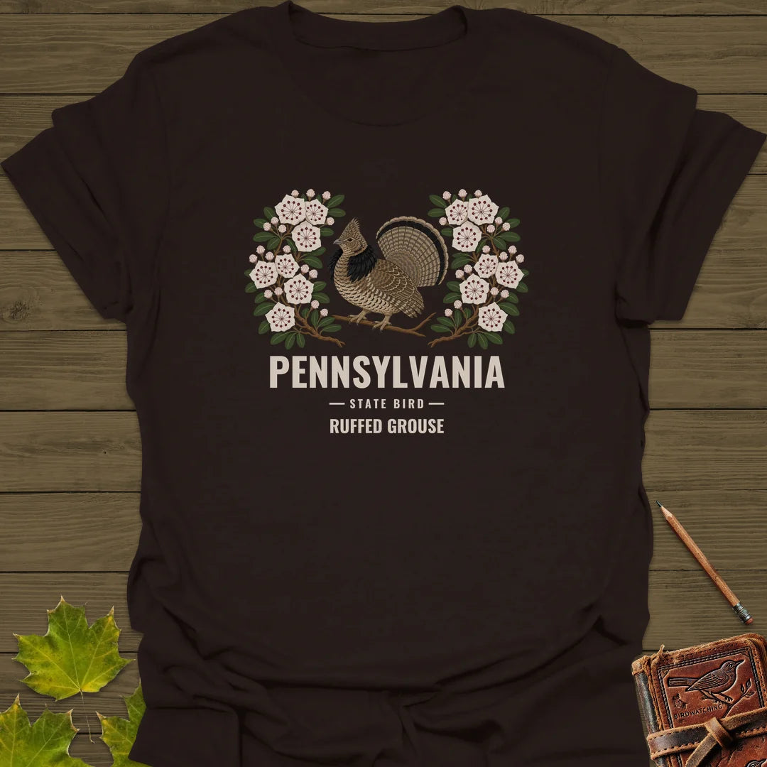 Pennsylvania State Bird T-Shirt in Dark Chocolate