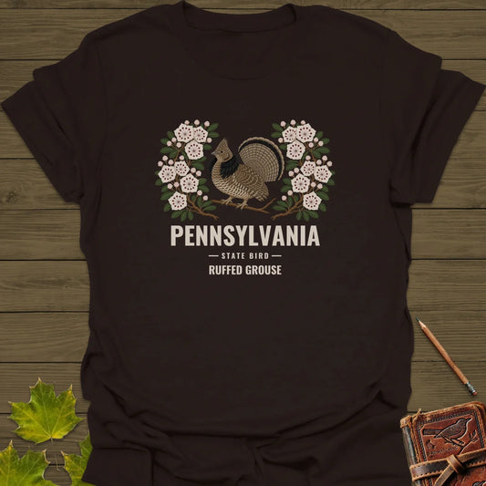 Pennsylvania State Bird T-Shirt in Dark Chocolate
