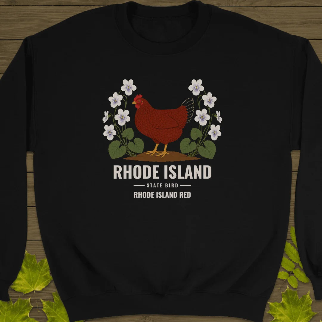 Rhode Island State Bird Sweatshirt in Black