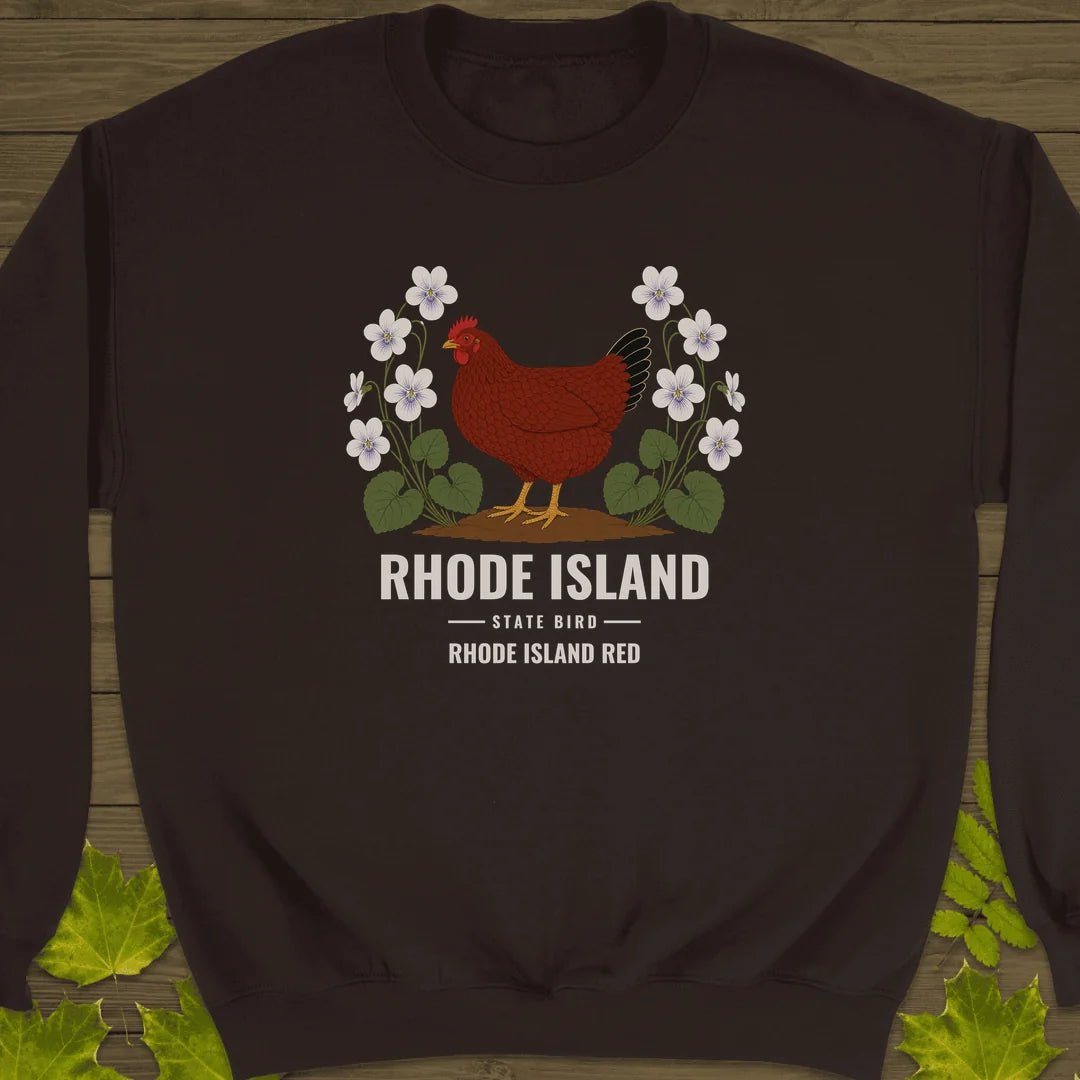 Rhode Island State Bird Sweatshirt in Dark Chocolate
