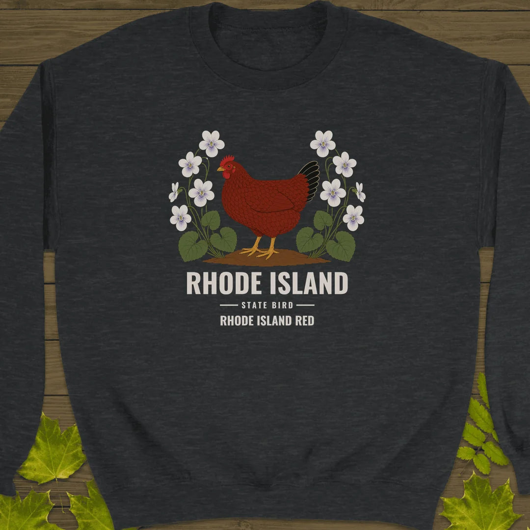 Rhode Island State Bird Sweatshirt in Dark Heather
