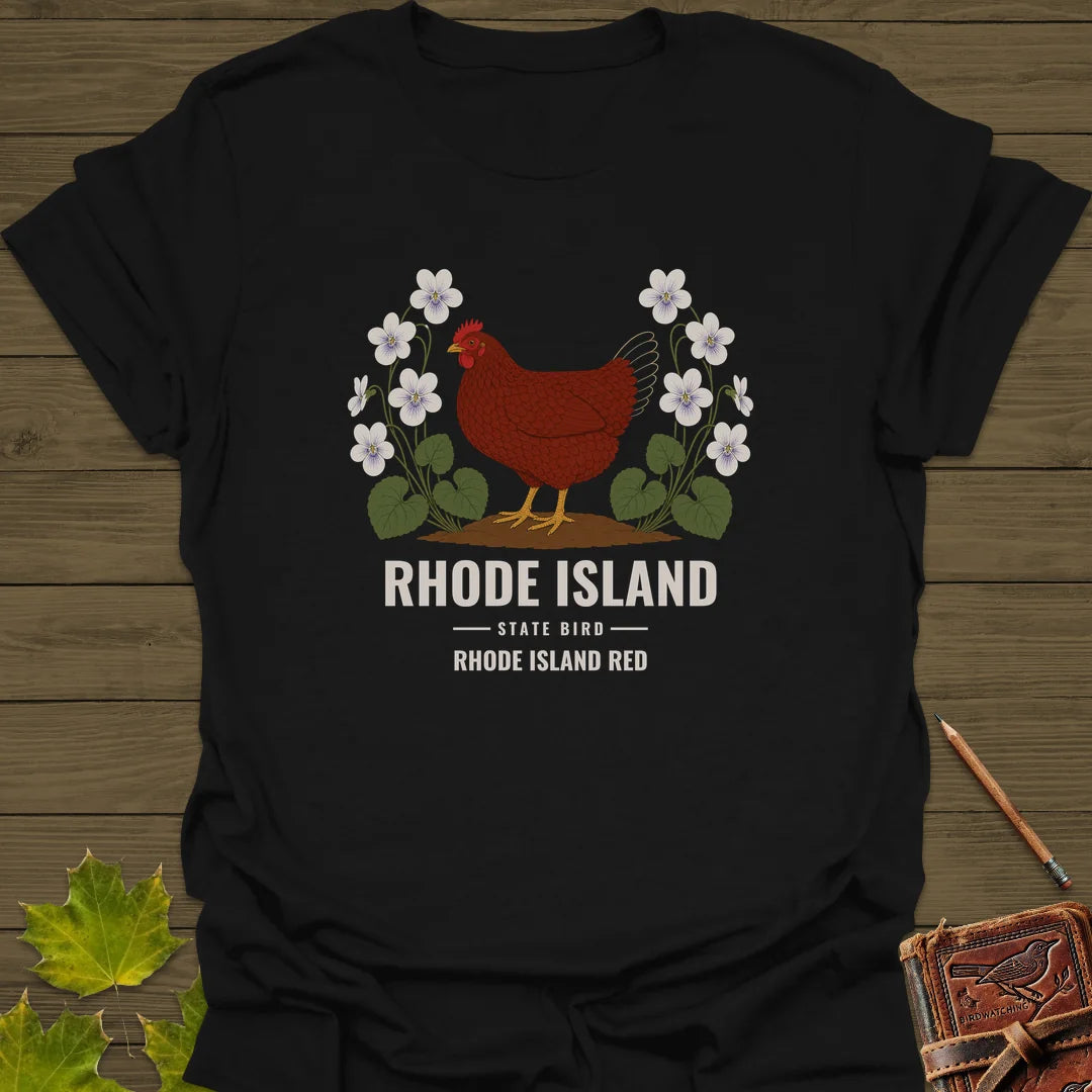 Rhode Island State Bird T-Shirt in Black