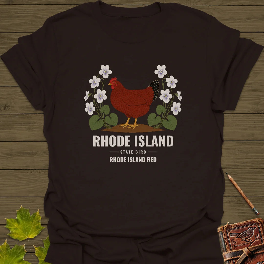 Rhode Island State Bird T-Shirt in Dark Chocolate