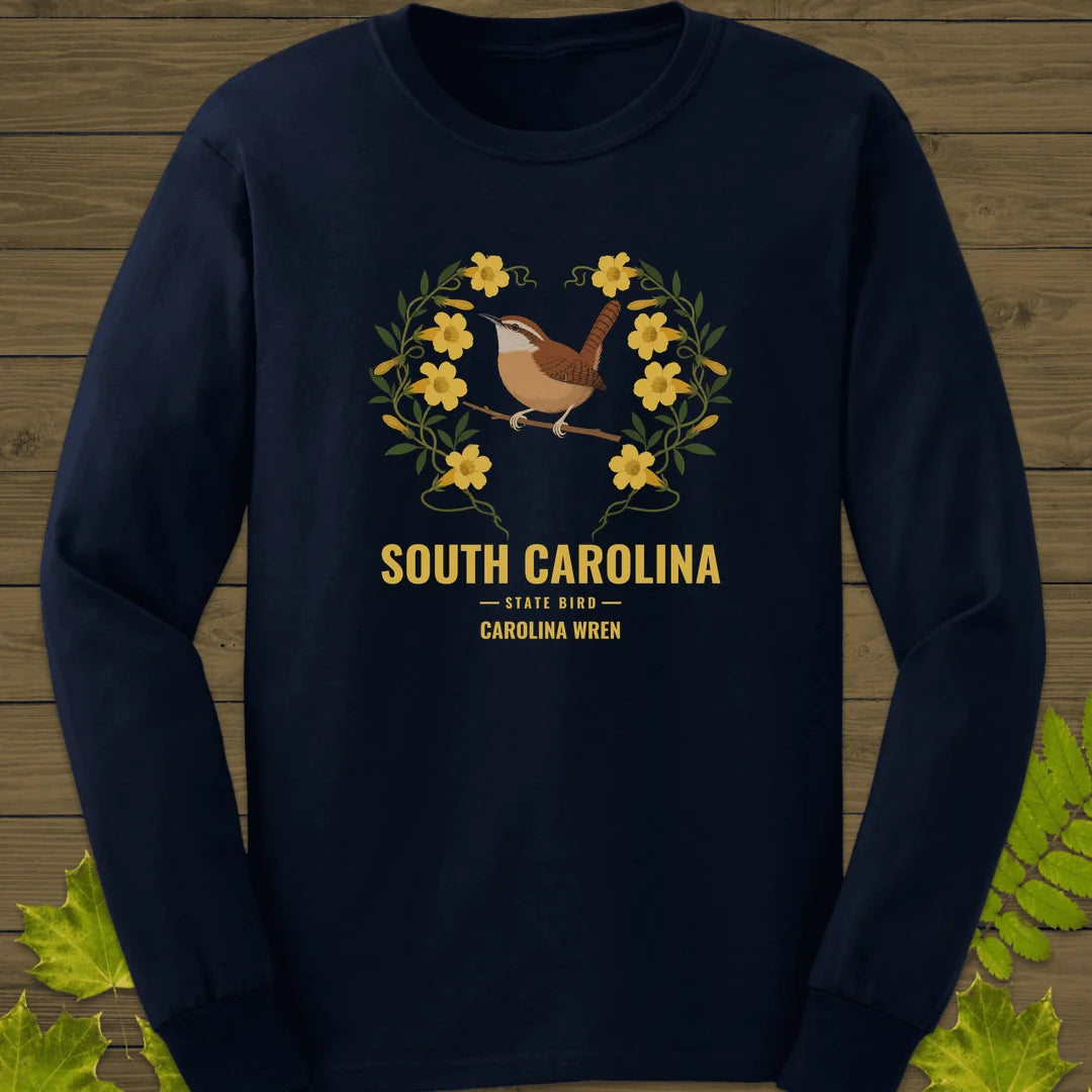 South Carolina State Bird Long Sleeve in Navy