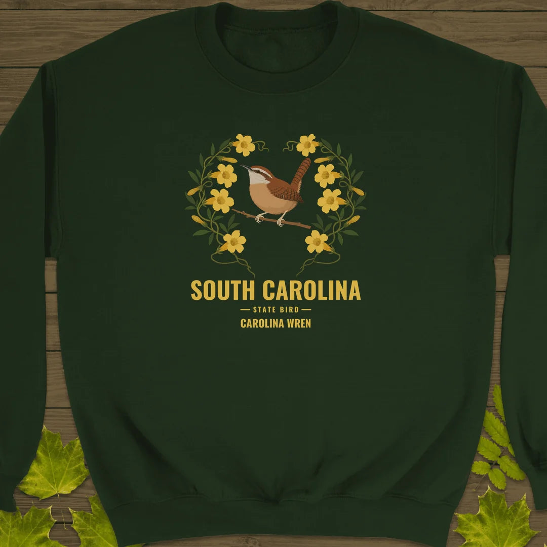 South Carolina State Bird Sweatshirt in Forest Green
