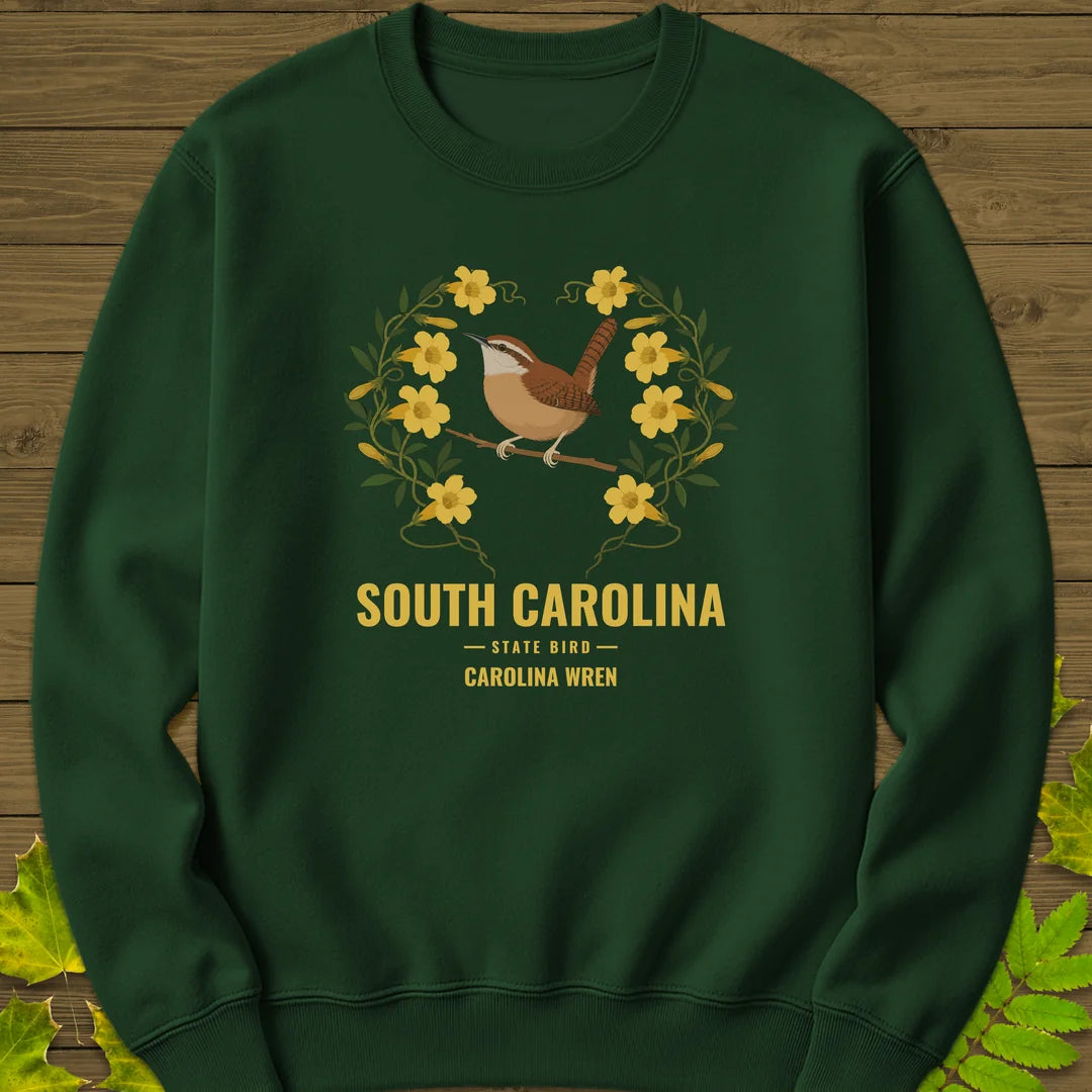 South Carolina State Bird Sweatshirt in Forest Green