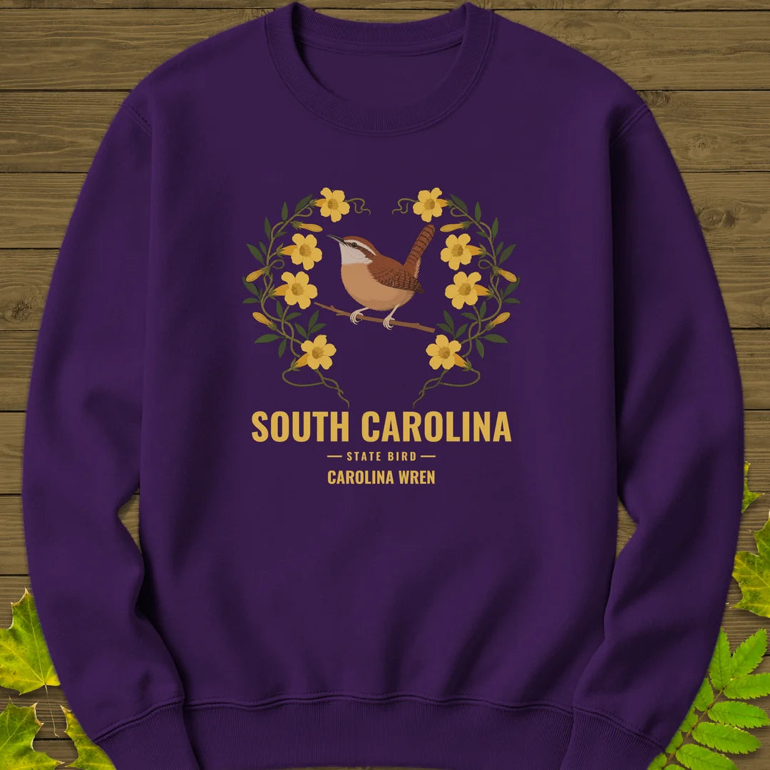 South Carolina State Bird Sweatshirt in Purple