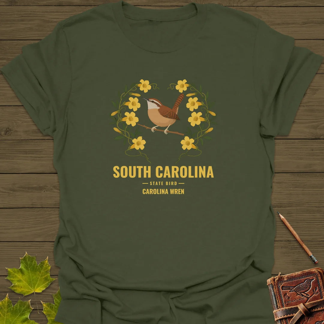 South Carolina State Bird T-Shirt in Military Green