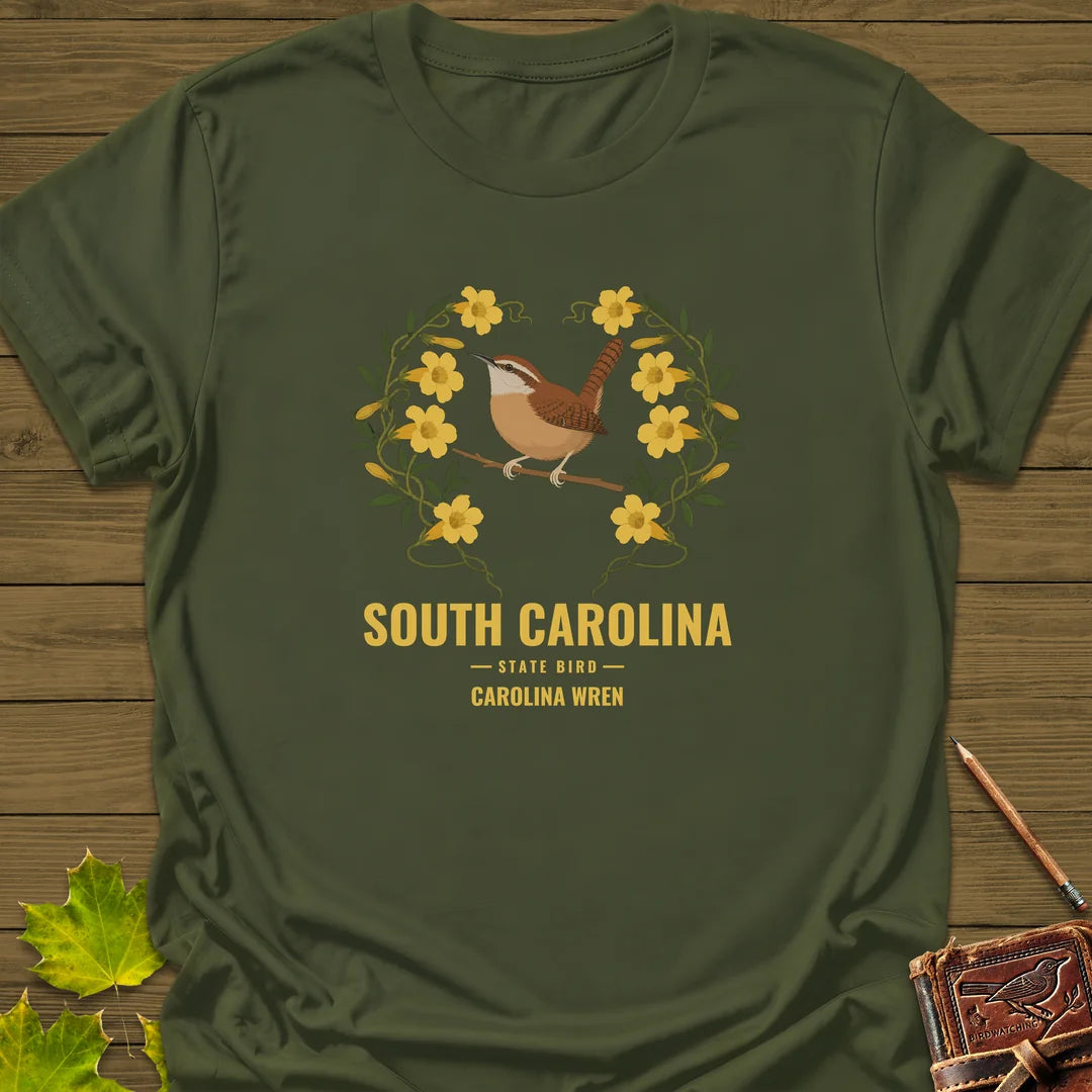 South Carolina State Bird T-Shirt in Military Green