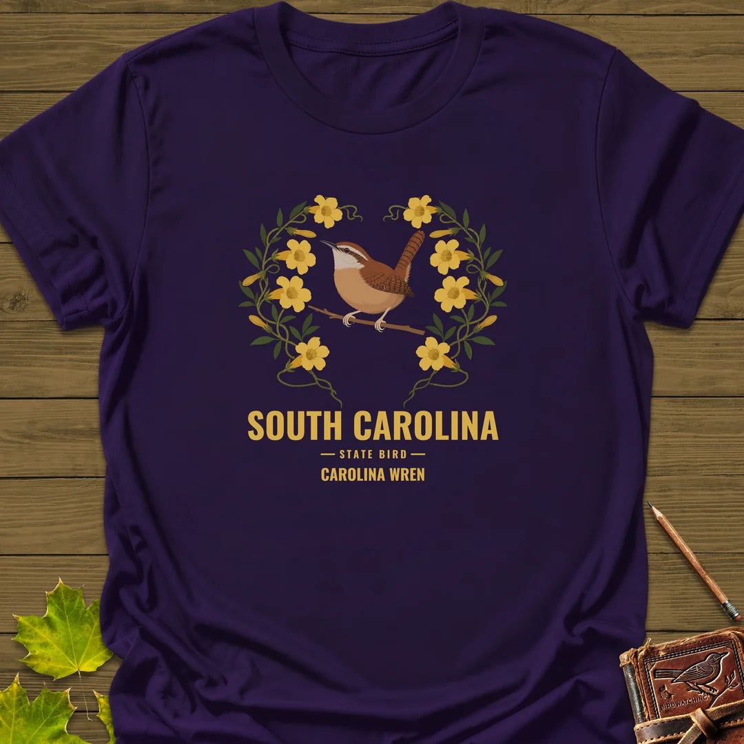 South Carolina State Bird T-Shirt in Purple