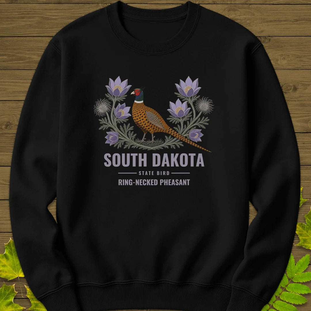 South Dakota State Bird Sweatshirt in Black