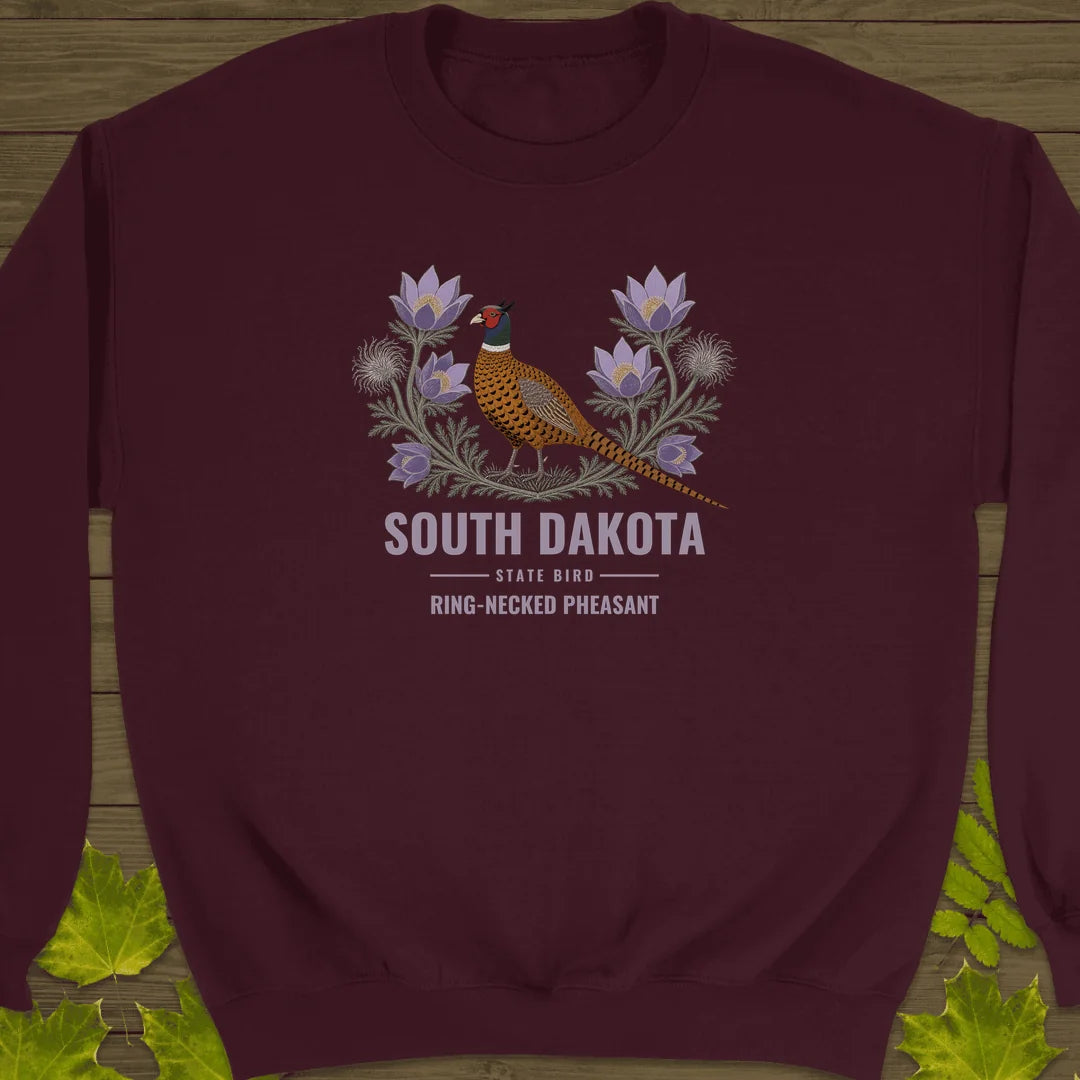 South Dakota State Bird Sweatshirt in Maroon