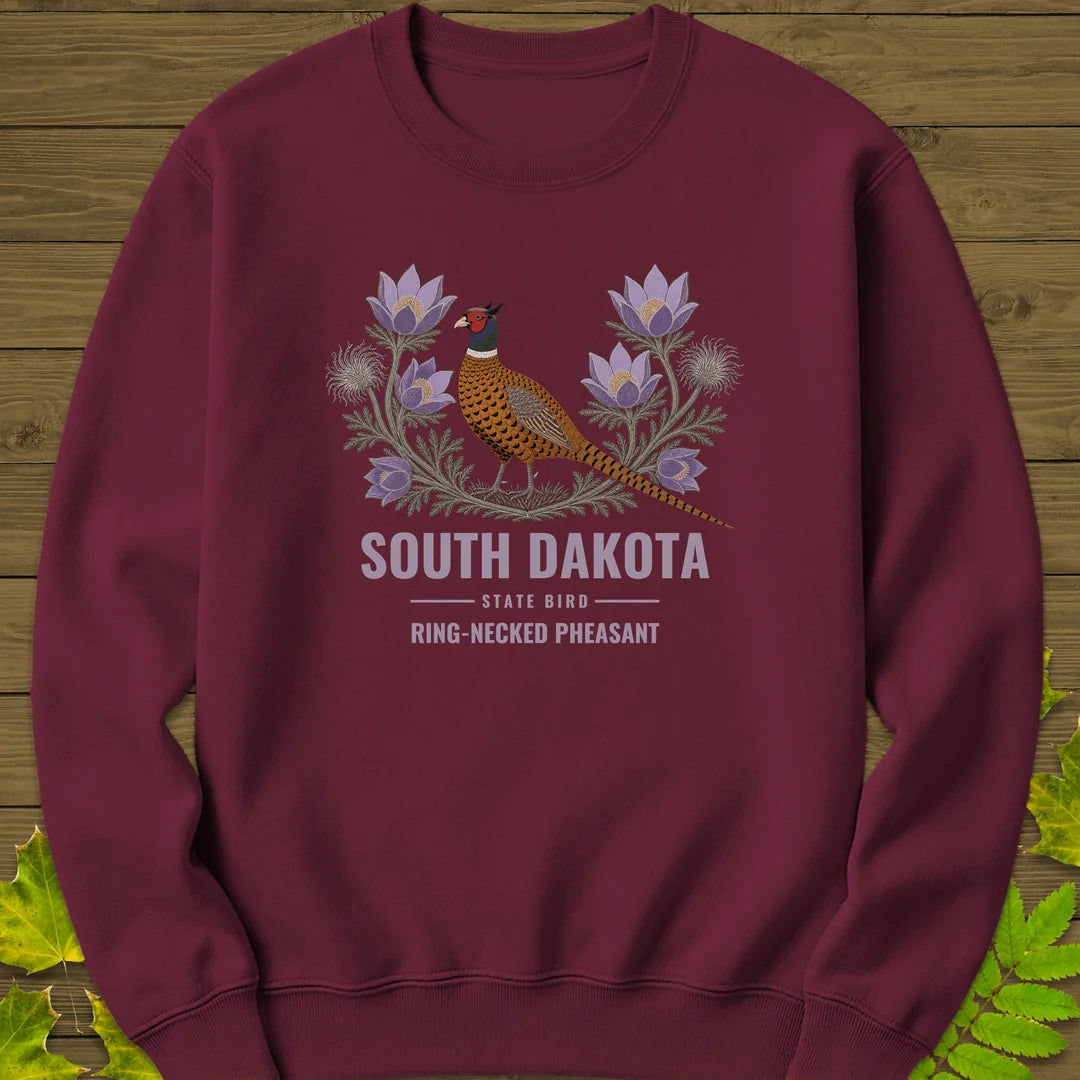 South Dakota State Bird Sweatshirt in Maroon