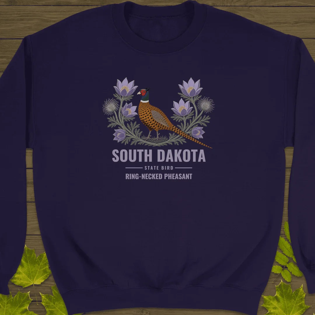 South Dakota State Bird Sweatshirt in Purple