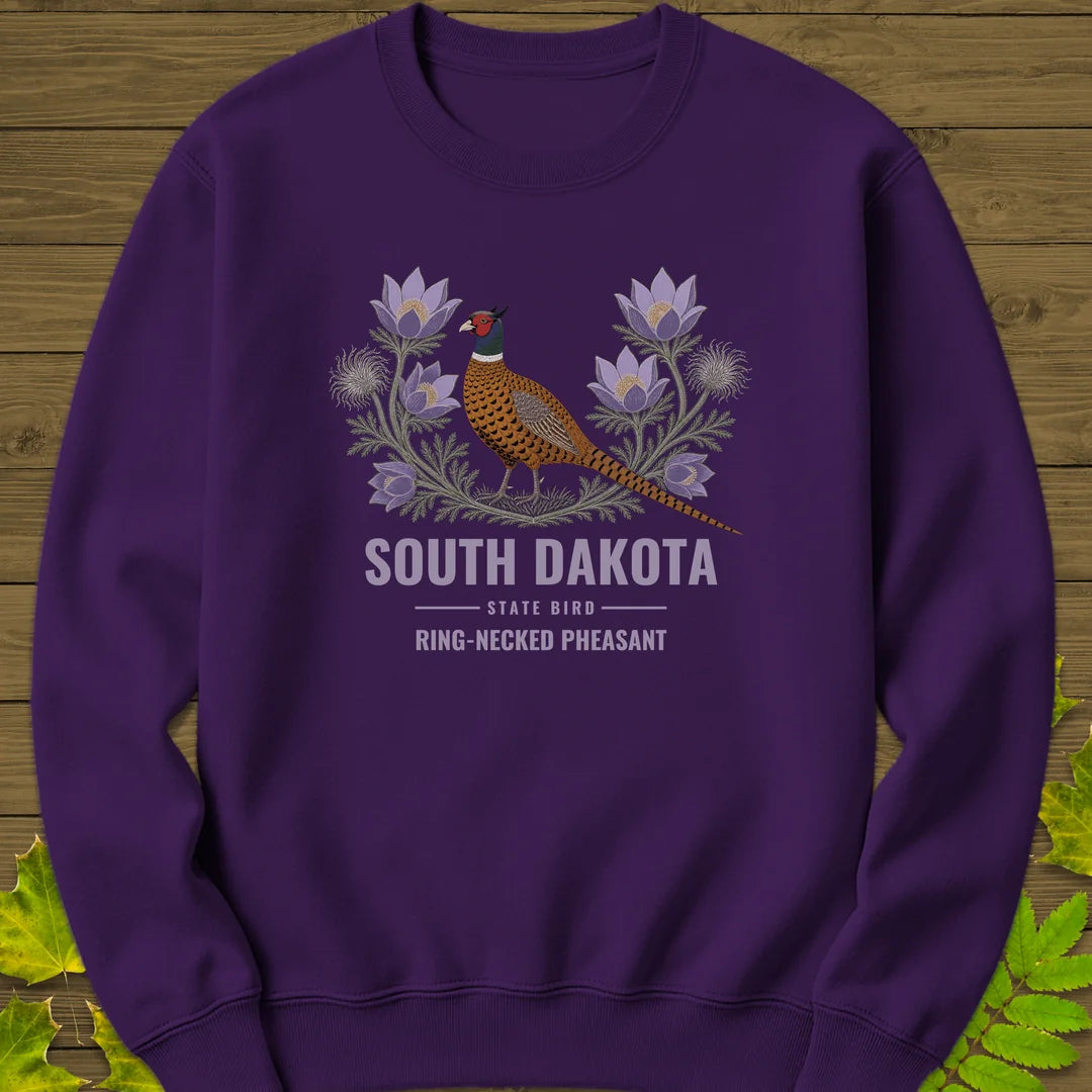 South Dakota State Bird Sweatshirt in Purple