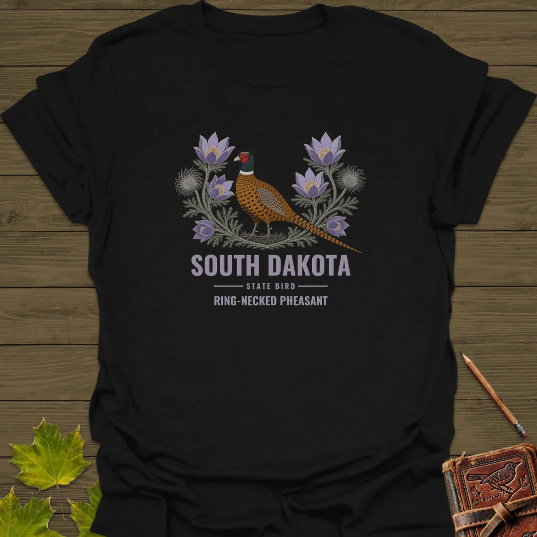 South Dakota State Bird T-Shirt in Black