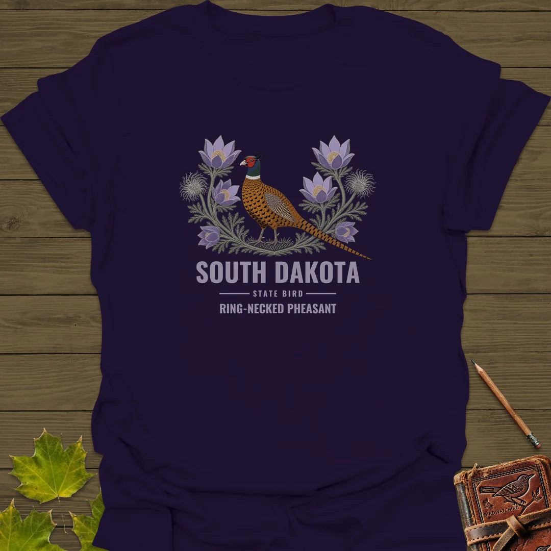 South Dakota State Bird T-Shirt in Purple