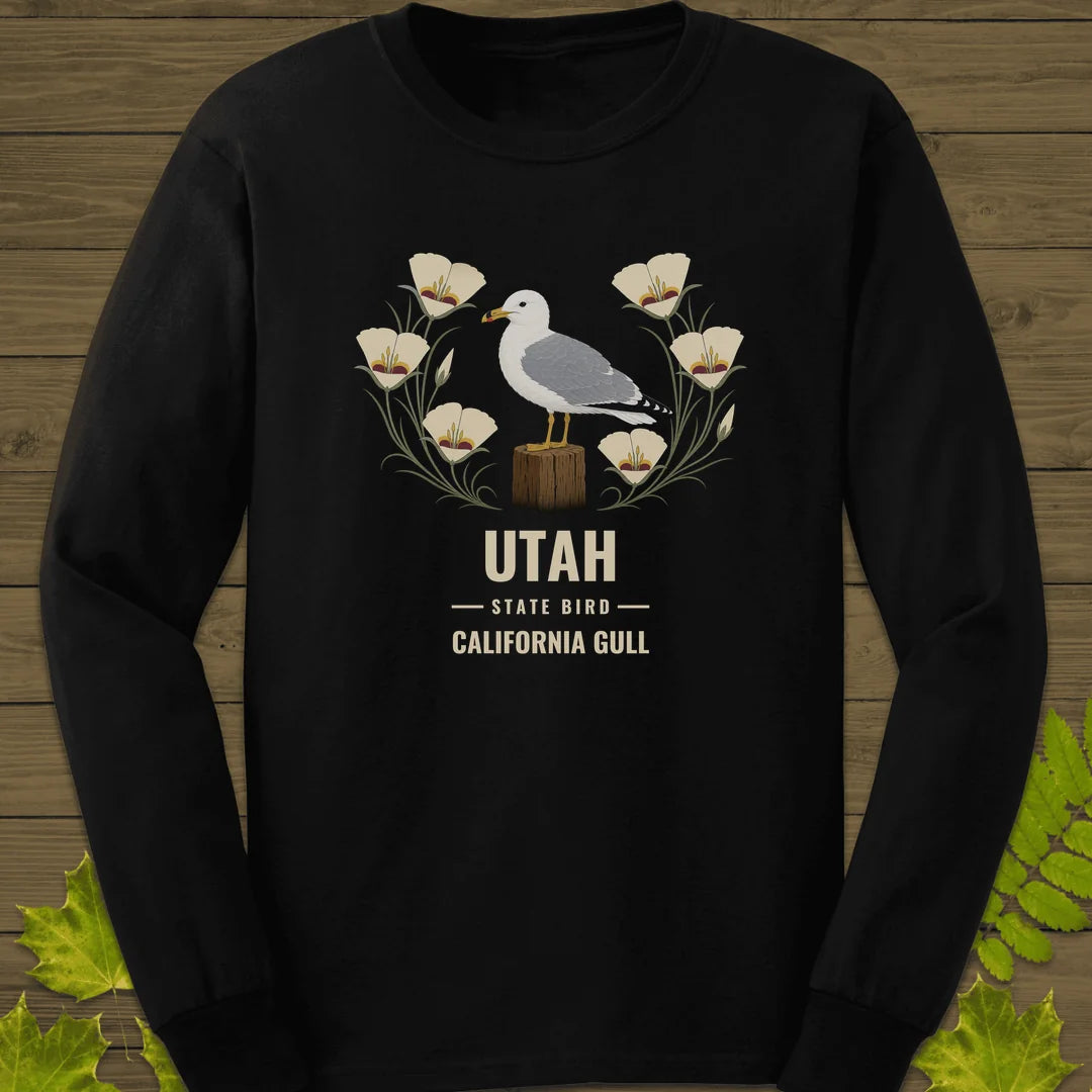 Utah State Bird Long Sleeve in Black