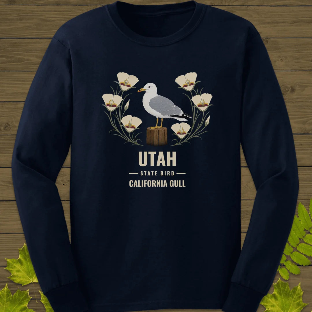 Utah State Bird Long Sleeve in Navy