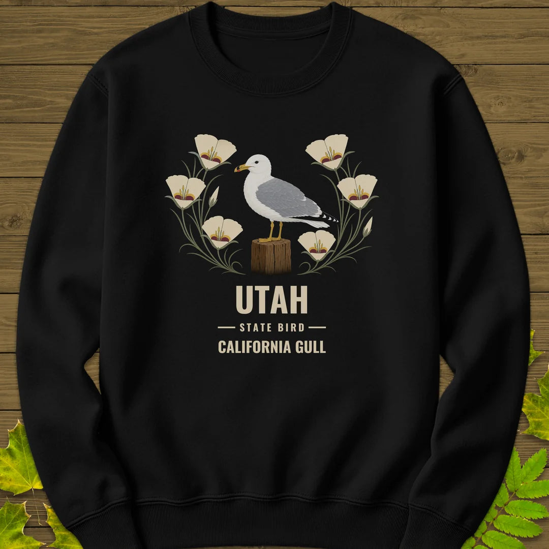 Utah State Bird Sweatshirt in Black