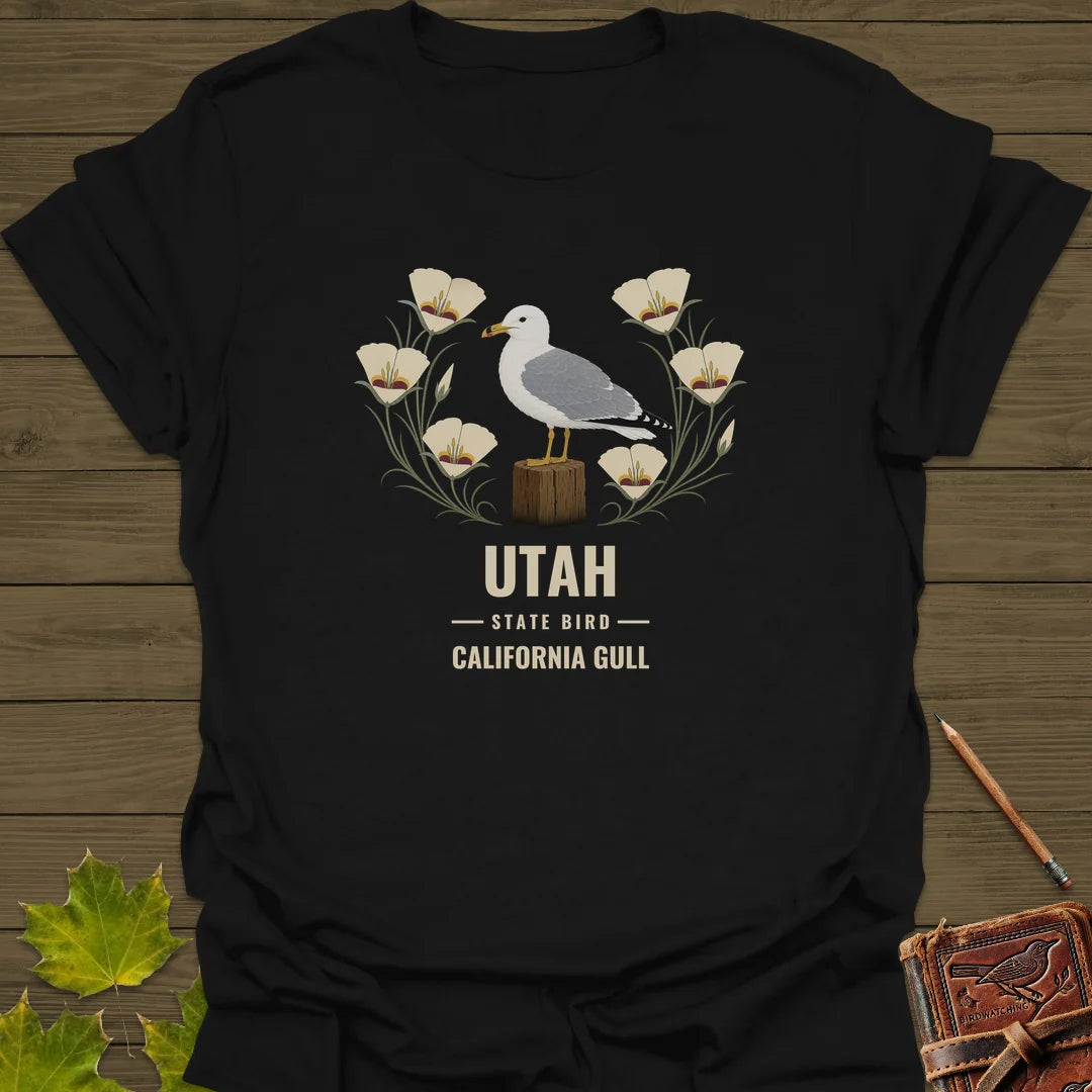Utah State Bird T-Shirt in Black