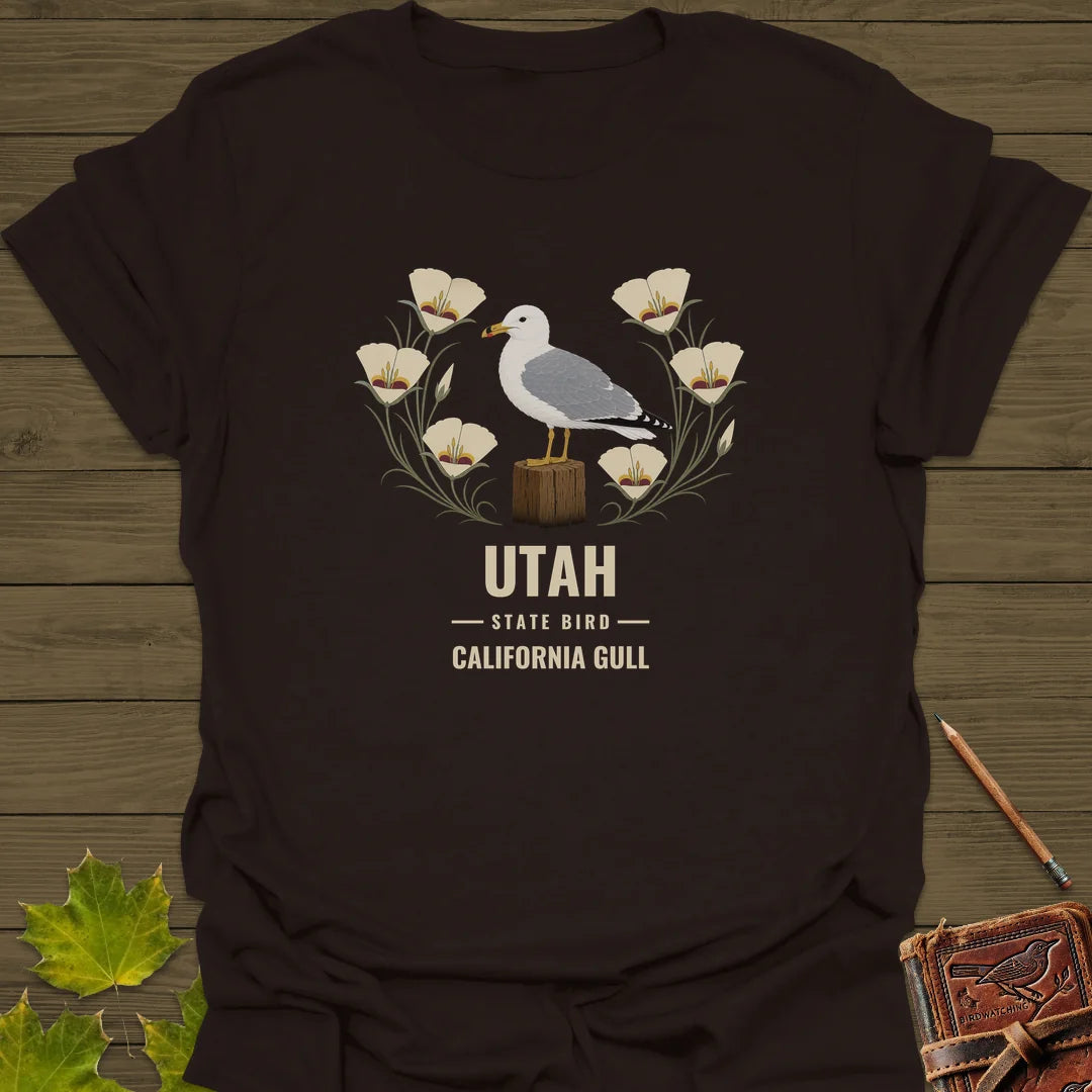 Utah State Bird T-Shirt in Dark Chocolate