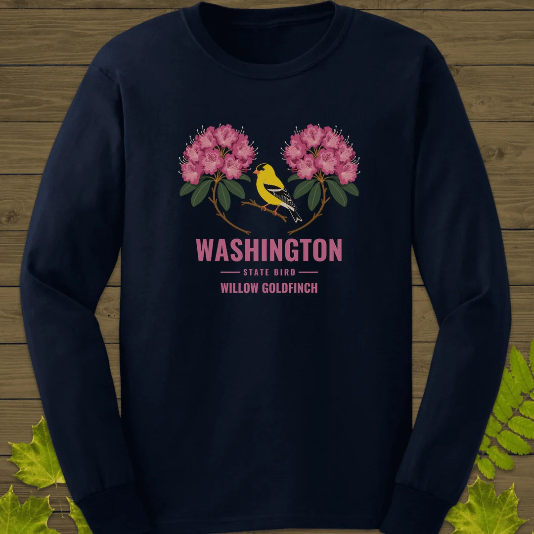 Washington State Bird Long Sleeve in Navy