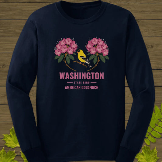 Washington State Bird Long Sleeve in Navy