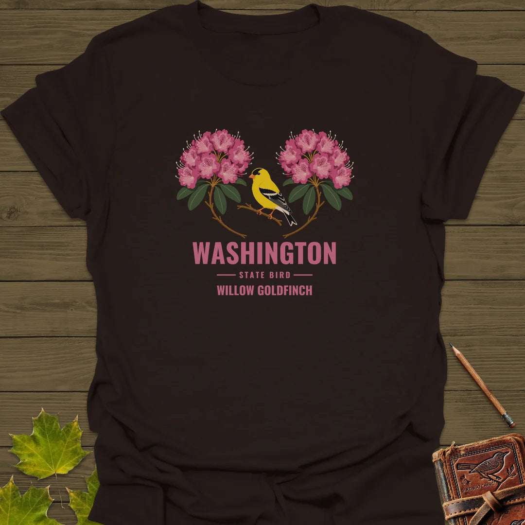 Washington State Bird T-Shirt in Dark Chocolate