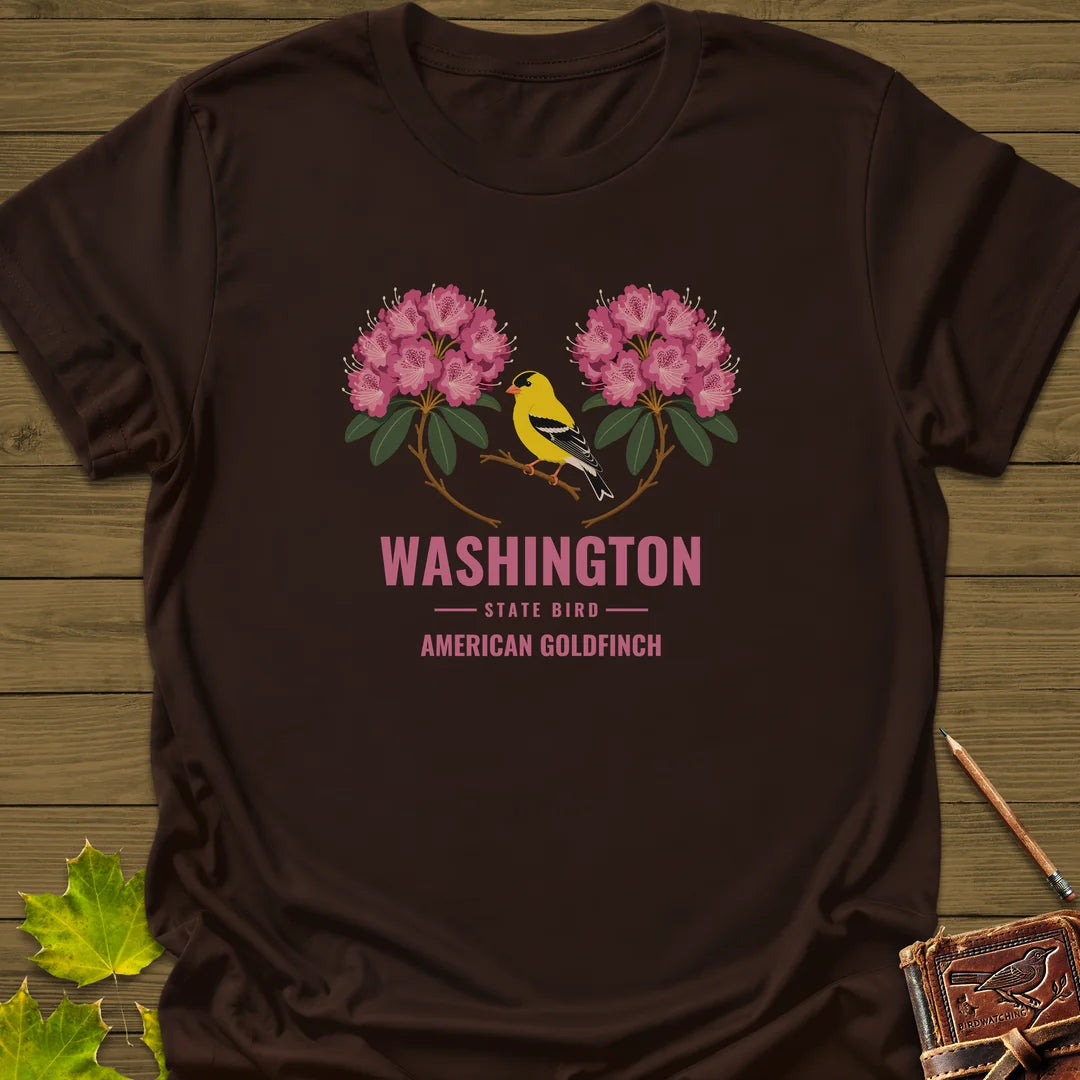 Washington State Bird T-Shirt in Dark Chocolate