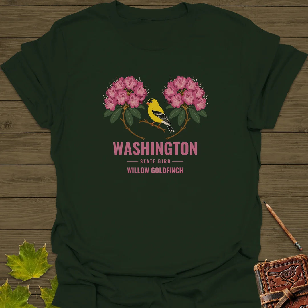 Washington State Bird T-Shirt in Forest Green
