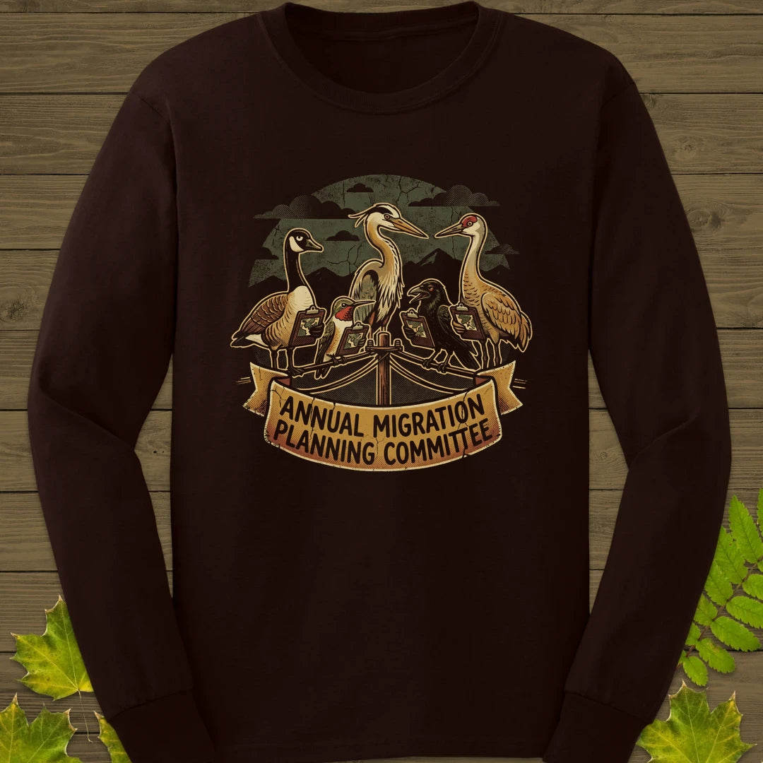 Migration Committee Long Sleeve Dark Chocolate