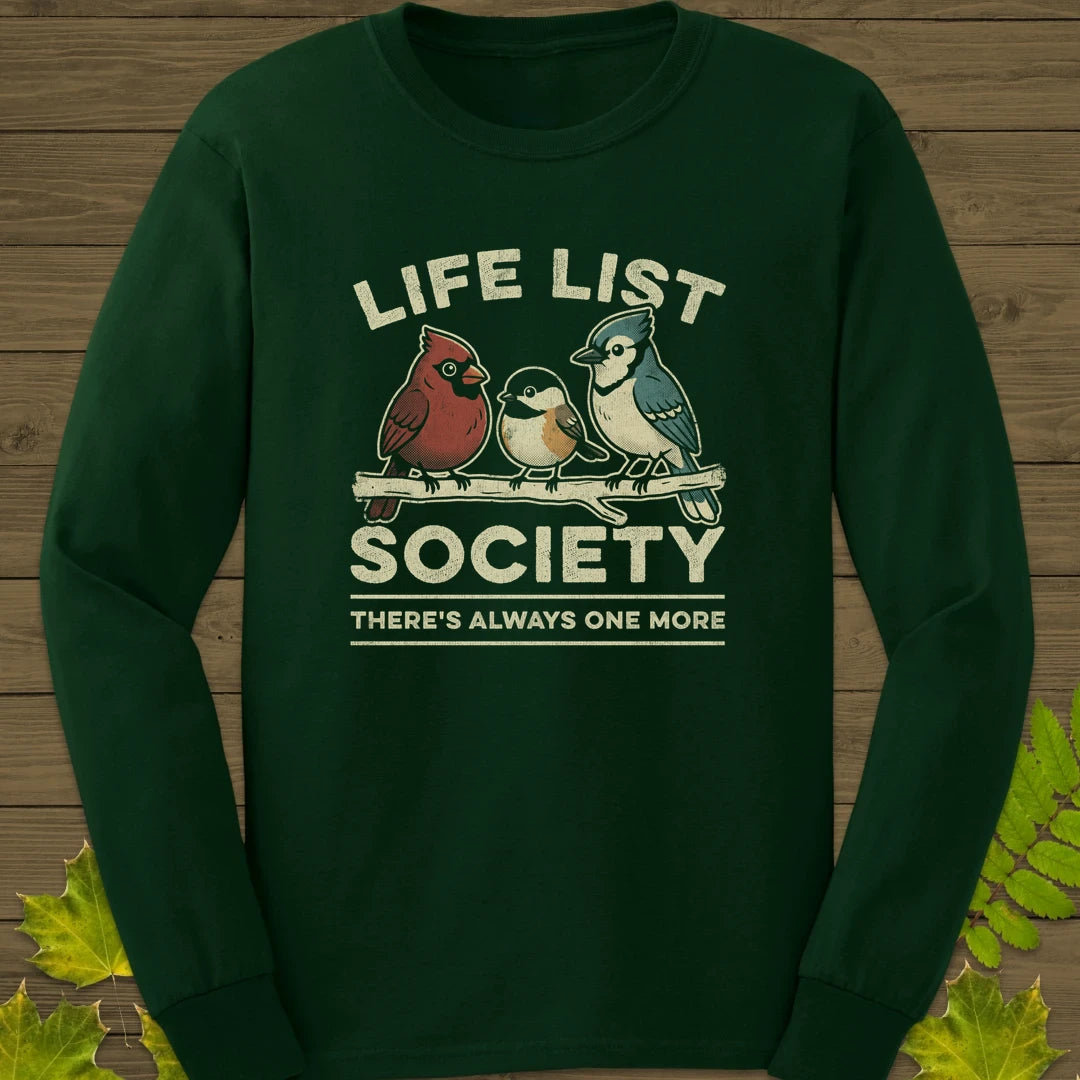 Life List Society Long Sleeve Forest Green