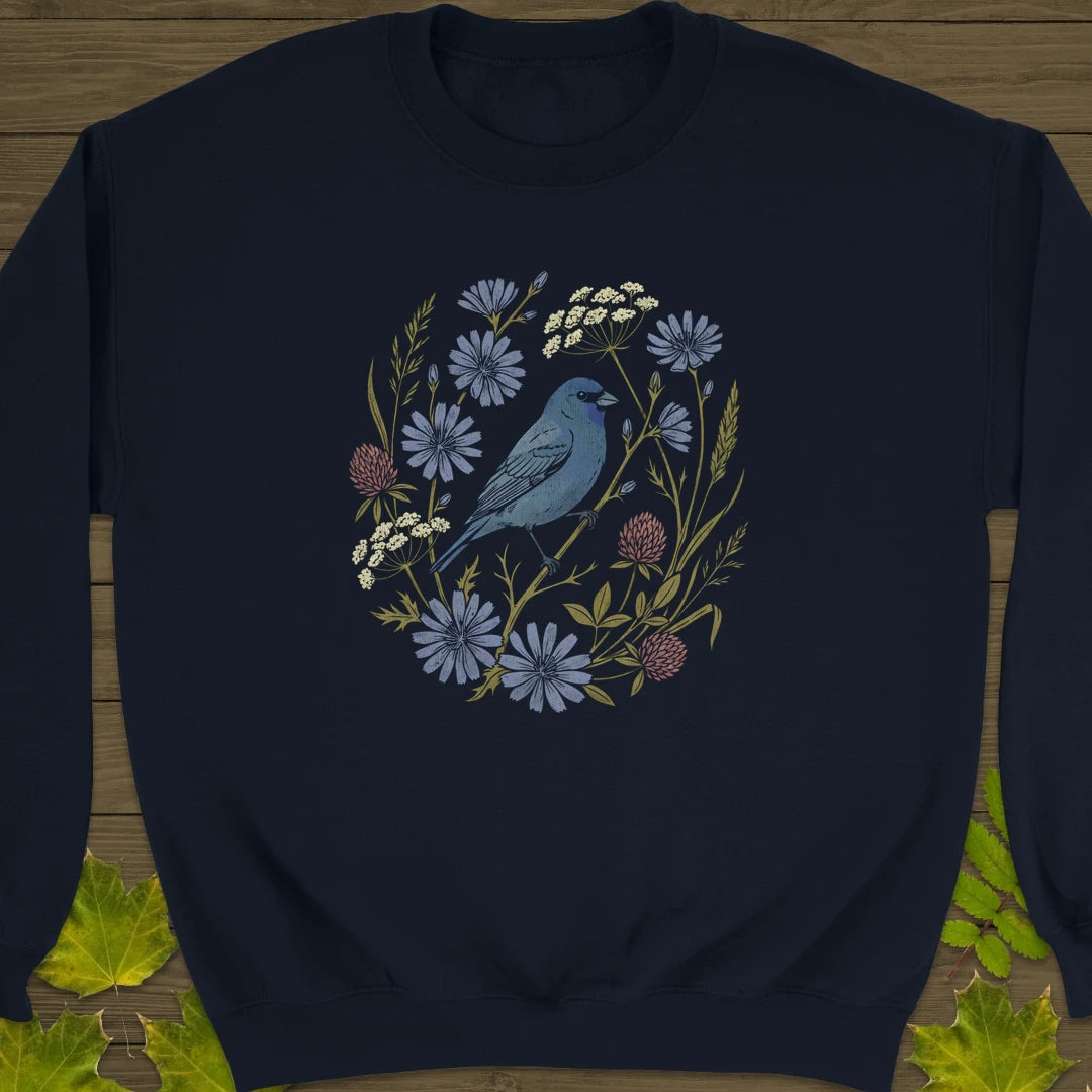 Indigo Bloom Sweatshirt Navy