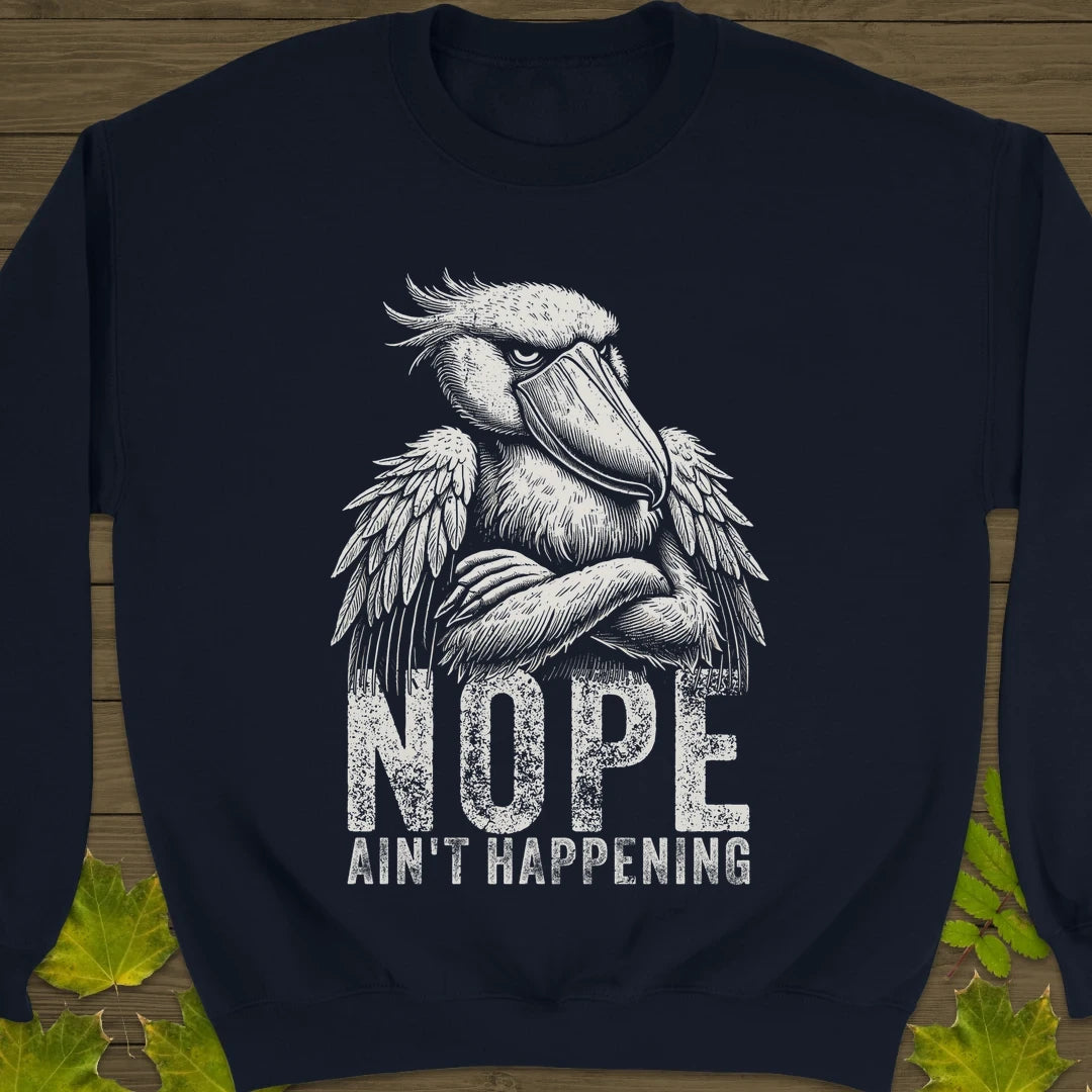 Nope Stork Sweatshirt Navy