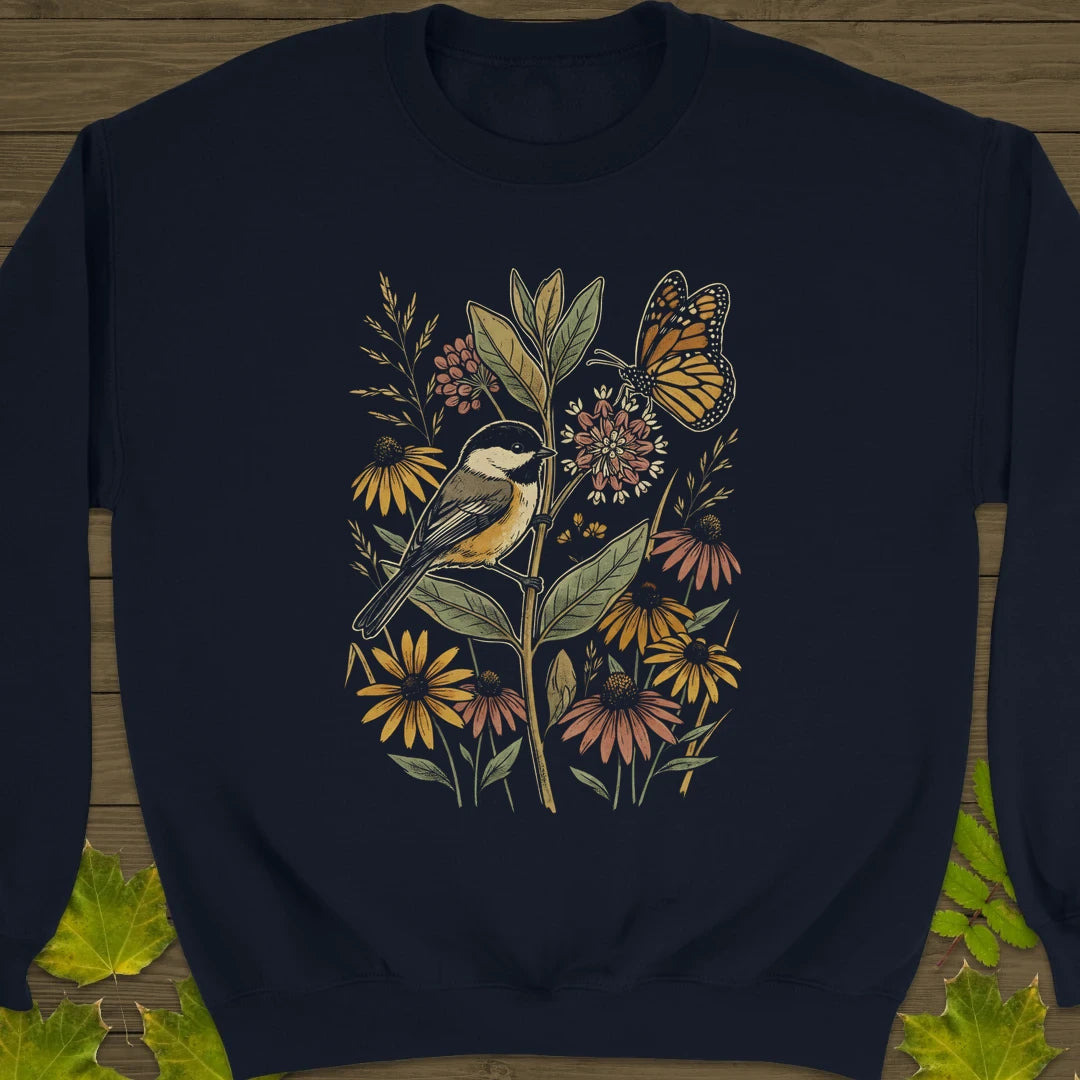 Garden Visitors Sweatshirt Navy