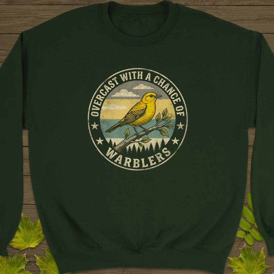 Chance Of Warblers Sweatshirt Forest Green