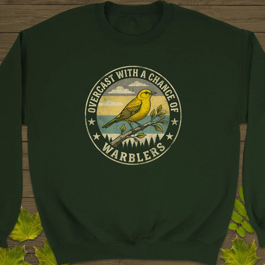 Chance Of Warblers Sweatshirt Forest Green