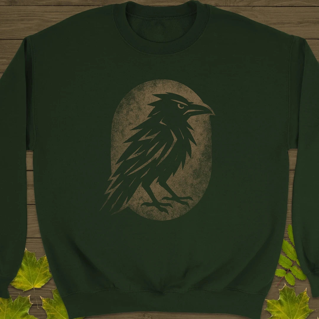 Midnight Raven Sweatshirt Forest Green
