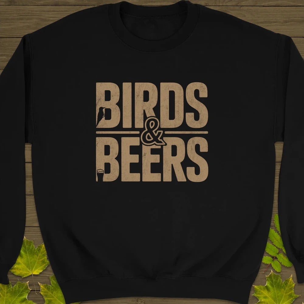 Birds & Beers Crewneck Sweatshirt Black