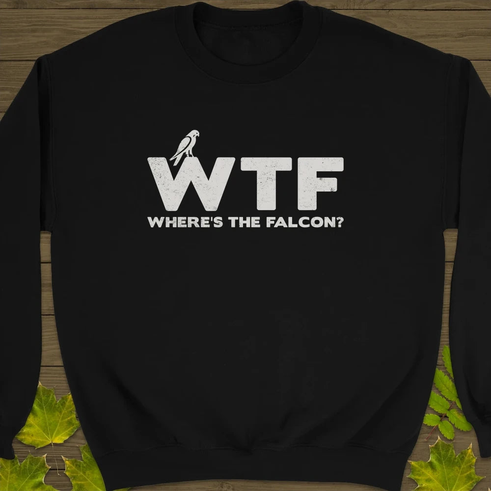 Where's The Falcon Crewneck Sweatshirt Black